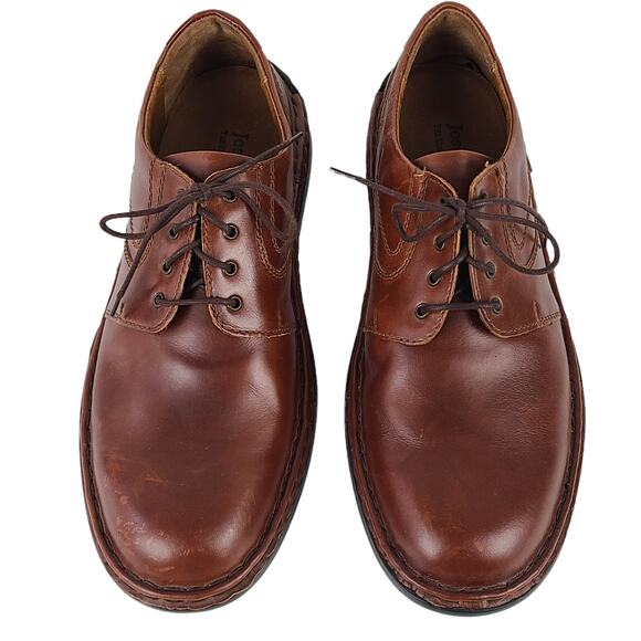 Josef Seibel brown comfort brogue leather shoes  EU 43 US 12 grandpa preppy - Picture 2 of 7
